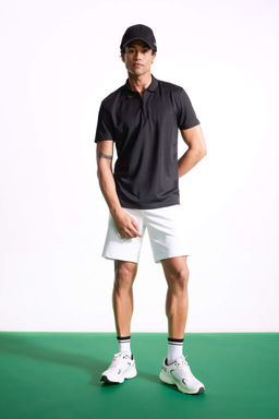 DeFactoFit Спортивная футболка с короткими рукавами и воротником-поло Slim Fit  фото 2