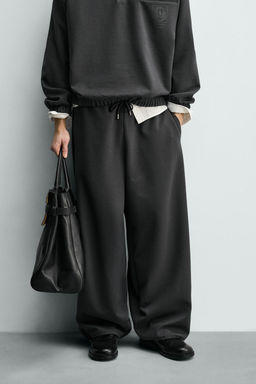 PANTAL?N BAGGY FIT JOGGER / Gris antracita - Zara фото 2