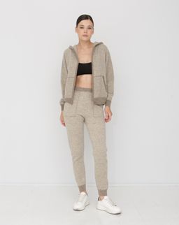 Кофта из 100% шерсти с капюшоном BS