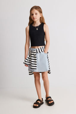 Майка-топ детский для девочек Anis_top черный - Acoola фото 5