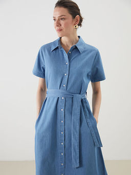 G?mlek Yaka Jean Elbise