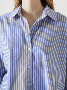 ?izgili Oversize Poplin Kad?n G?mlek