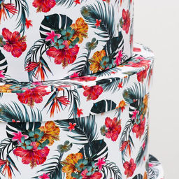 Набор овальных коробок 3 в 1 Разноцветные цветы, 27 x 21.6 x 15.3 - 21 x 15.2 x 12 - Simaland фото 4