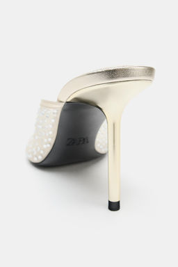 SANDALIA MESH BRILOS / Oro - Zara фото 6