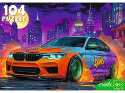 Puzzle 104 элемента "Яркий автомобиль" (УК104-2392)
