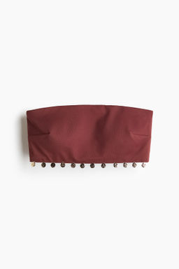 Top de bikini bandeau con relleno