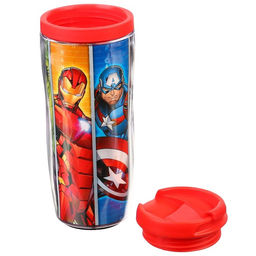 Термостакан детский со вставкой, 350 мл «Супер-герои», Мстители