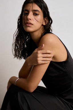 Платье макси с вырезом халтер