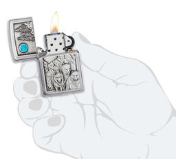 Зажигалка ZIPPO Волки | Wolf Design 49295  фото 5