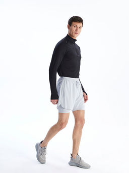 Dik Yaka Uzun Kollu Erkek Spor Ti??rt