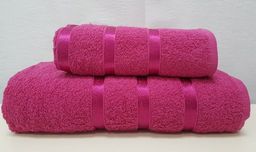 Комплект полотенец (подарочная упаковка) Gulcan SWANn 2 шт. (50x90, 70x140) МАЛИНОВЫЙ