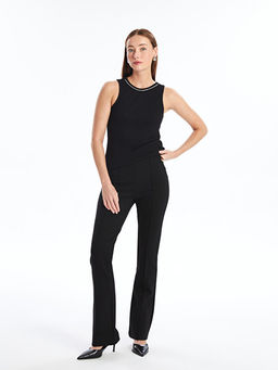 Bisiklet Yaka Bask?l? Kad?n Atlet