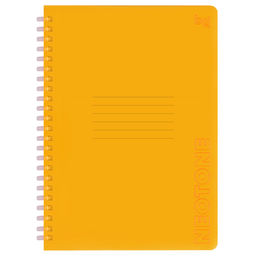 Тетрадь 48л. на силиконовой спирали BG "Neon. Orange" клетка (Т5гр48_пл 58820) пластиковая обложка