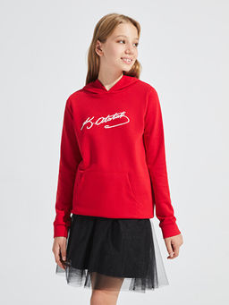 Atat?rk ?mza Bask?l? K?z ?ocuk Hoodie - Waikiki фото 2