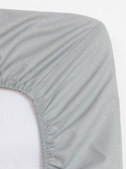 Простыня на резинке Этель 140х200х25, цвет светло-серый, 100% хлопок, бязь 125г/м2  фото 9