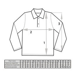 Поло однотонные с длинным рукавом Цветные (пуговицы) - Мариша фото 14