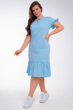 Платье женское из кулирки Чейси 2 голубой - Амадэль фото 6