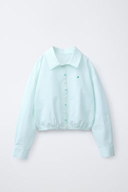 CAMISA RAYAS PENN  / Verde / Crudo - Zara фото 2