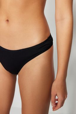 Siyah-Beyaz-Lila 3lu Paket Pamuklu Tanga Orme Kulot THMSS23KU00024