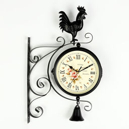 Часы настенные интерьерные «Флюгер», двусторонние, на подвесе, бесшумные, плавный ход, 48×32 см, циферблат d=19 см, 1хАА