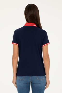 Футболка U.S. Polo Assn хлопок с эластаном тёмно-синяя  фото 12