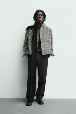 TEXTURED OVERSHIRT WITH POCKETS