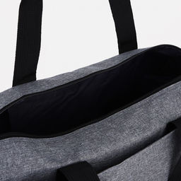 Сумка спортивная на молнии, отдел для обуви, длинный ремень, цвет серый - Simaland фото 5