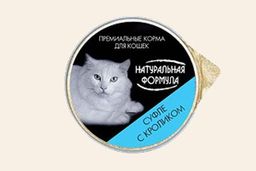 Натур. Формула д/кош. ламис. 100 г. суфле Кролик 1/20 4607048074565