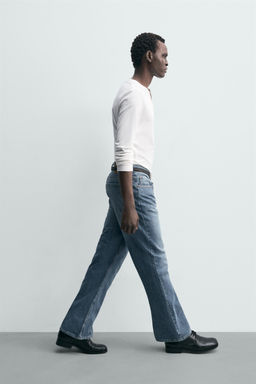 STRUCTURED STRAIGHT-LEG BOOTCUT JEANS - Zara фото 6