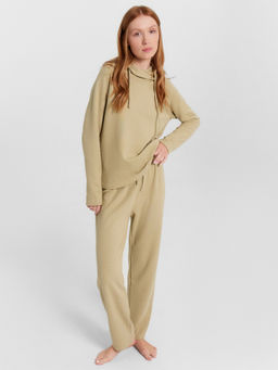 Брюки домашние женские оливковые эвкалипт 532336-1