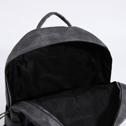 Рюкзак женский из искусственной кожи на молнии, 3 кармана, цвет серый - Simaland фото 4