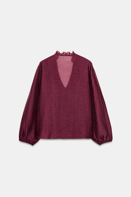 RUFFLED BLOUSE - Zara фото 14