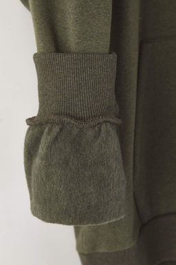 TRENDYOL MAN Siyah Oversize/Genis Kesim Kapusonlu Ici Polar/S?cak Tutan Cicek Bask?l? Sweatshirt TMNAW22SW1651 - Trendyolmilla фото 28