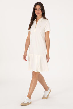 Kad_n Krem _rme Elbise Sepette S_rpriz _ndirim - U.s. polo assn фото 3