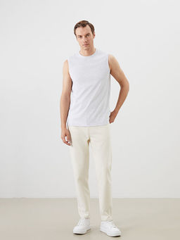 Bisiklet Yaka Erkek Kolsuz Ti??rt