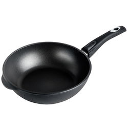 Сотейник с антипригарным покрытием д28см Классик, h8,2см, s0,4см, съемная ручка из термостойкого пластика (Россия)