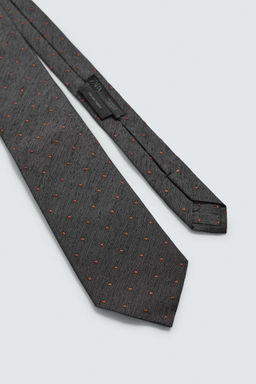 CORBATA JACQUARD LUNARES 100% SEDA / Marr?n - Zara фото 5