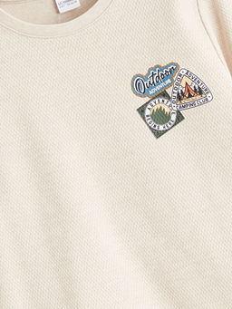 Bisiklet Yaka Bask?l? Erkek ?ocuk Pijama Tak?m?