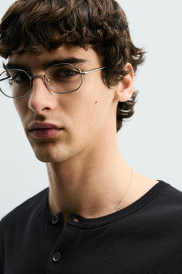 CAMISETA PUNTO CUELLO PANADERO / Negro - Zara фото 5