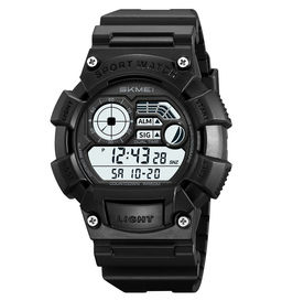 Часы наручные Skmei мужские электронные спортивные 2403black-white
