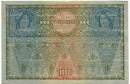 1000 крон 1902 года Австрия  Надпечатка