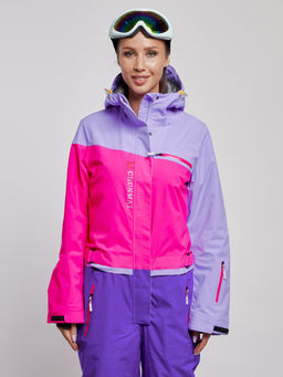 Горнолыжный комбинезон женский зимний фиолетового цвета 2327F - Chunmai фото 8