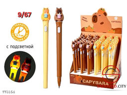 Ручка шариковая светящиеся 0.7мм синяя с подсветкой 1 шт