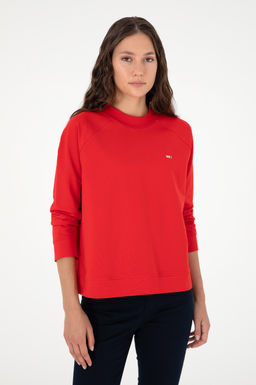 Женский красный свитшот Неожиданная скидка в корзине - U.s. polo assn фото 3