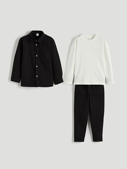 Erkek ?ocuk G?mlek Ti??rt ve Pantolon