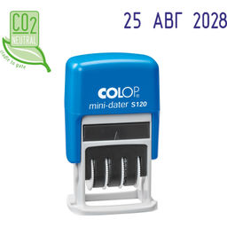 Датер автоматический мини S120 шрифт 3,8мм месяц букв.(аналог 4810)Colop