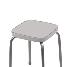 Табурет Фабрик 3 без обода на 4-х опорах ТФ03 Серый - Nika фото 4