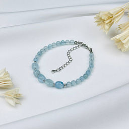 Браслет из Аквамарина 17,5 см +