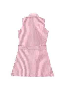 U. S. Polo Assn Розовое тканое платье без рукавов для девочки - U.s. polo assn фото 7