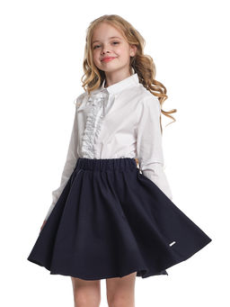 Юбка для девочки в школу синяя форма Солнце 22-6727 синий - Mini maxi фото 2